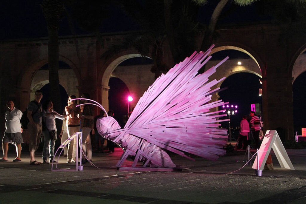 Interrogating a Butterfly Installation at Barrakka Gardens